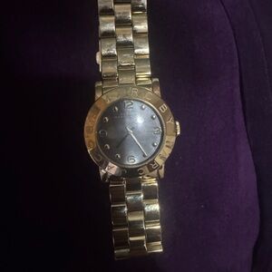 Marc by Marc Jacobs Chic Gold Watch with Dark Dial